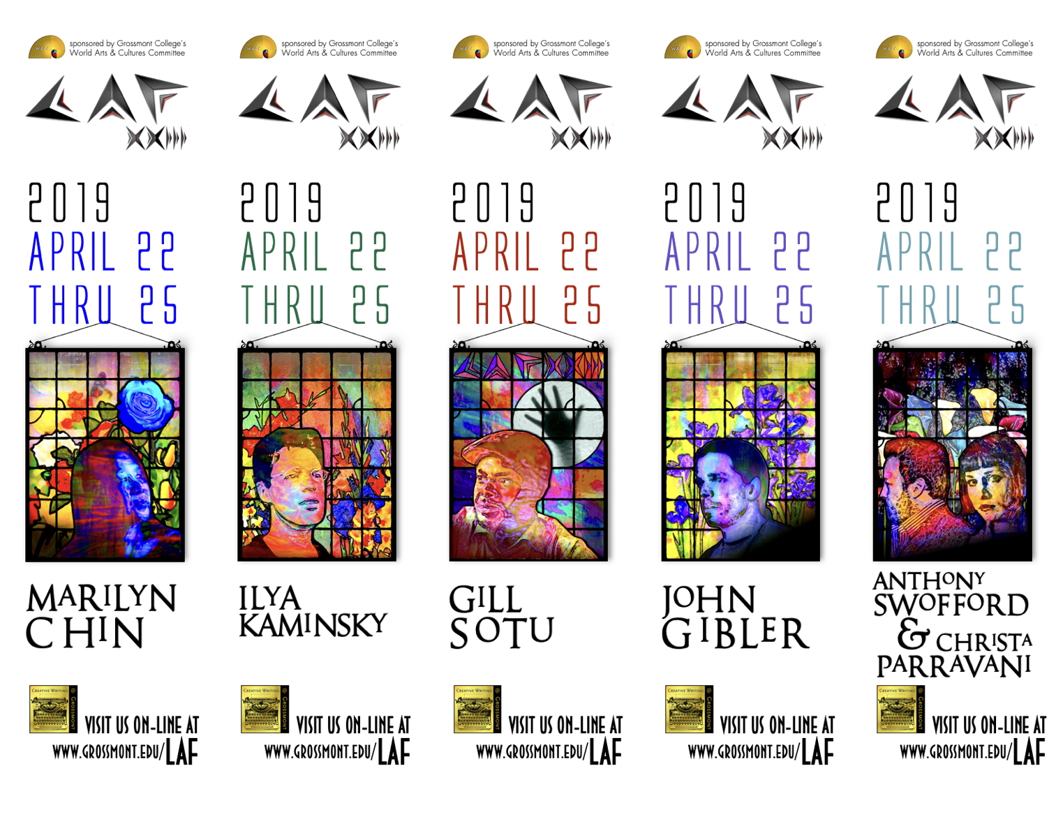 LAF 2019 bookmarks obverse