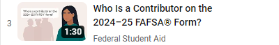 Who Is a Contributor on the 2024–25 FAFSA® Form?