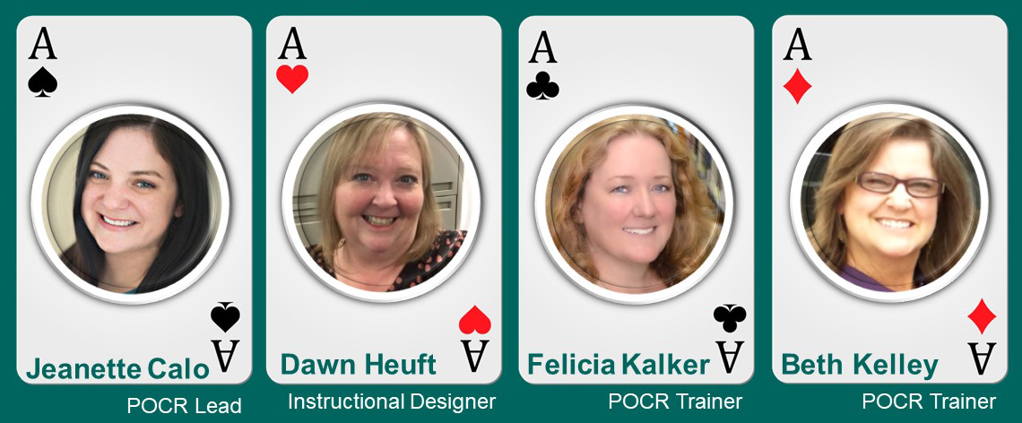 Grossmont's POCR Buy-In Team: Jeanette Calo, Dawn Heuft, Felicia Kalker and Beth Kelley.